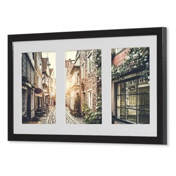 Ramka Galeria 313 zdjęcia z passepartout - Olivia : Kolor - czarny, Rozmiar zdjęcia - 10x15 cm