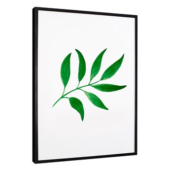 Plakat w ramie Leaves Gałązka : Kolor - czarny, Rozmiar plakatu - 29,7x42 A3