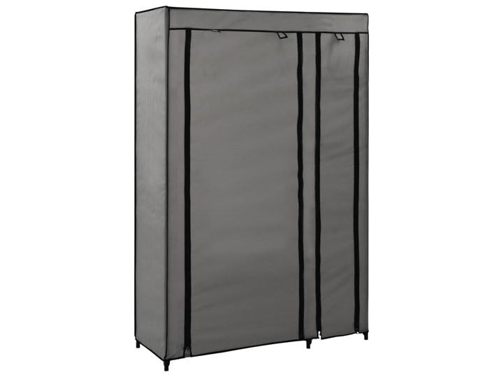 vidaXL Składana szafa, szara, 110 x 45 x 175 cm, tkanina Metal Szerokość 110 cm Stal Głębokość 45 cm Pomieszczenie Sypialnia