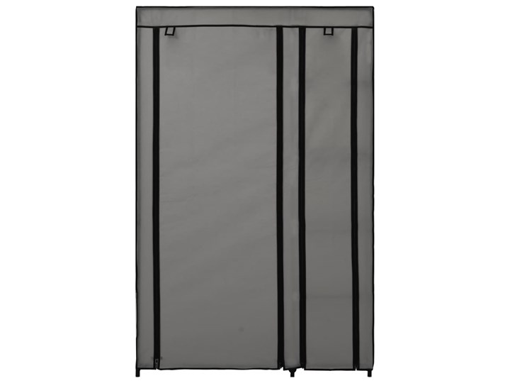 vidaXL Składana szafa, szara, 110 x 45 x 175 cm, tkanina Metal Głębokość 45 cm Pomieszczenie Sypialnia Szerokość 110 cm Stal Styl Nowoczesny