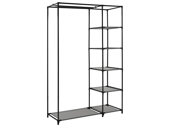 vidaXL Składana szafa, szara, 110 x 45 x 175 cm, tkanina Szerokość 110 cm Metal Głębokość 45 cm Stal Styl Nowoczesny