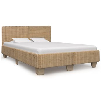 vidaXL Ręcznie wyplatana rama łóżka z rattanu, 160x200 cm