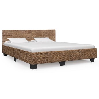 vidaXL Rama łóżka, naturalny rattan, 180 x 200 cm