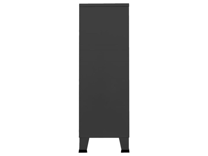 vidaXL Szafa w stylu industrialnym, antracytowa, 67x35x107 cm, stal Głębokość 35 cm Metal Szerokość 67 cm Kolor Czarny