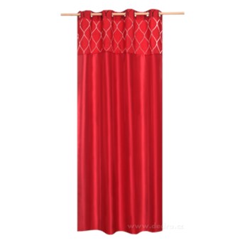 Silk decor, dekoracyjna zasłona czerwona