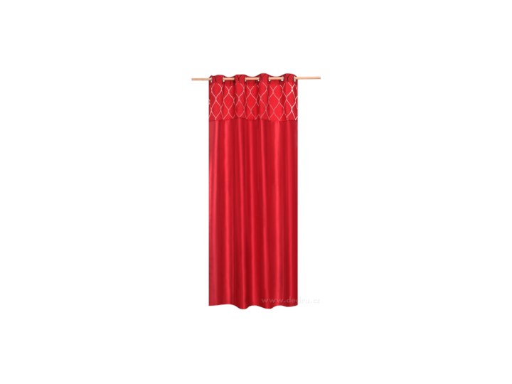 Silk decor, dekoracyjna zasłona czerwona Typ Zasłony gotowe Zasłona zaciemniająca Kolor Czerwony