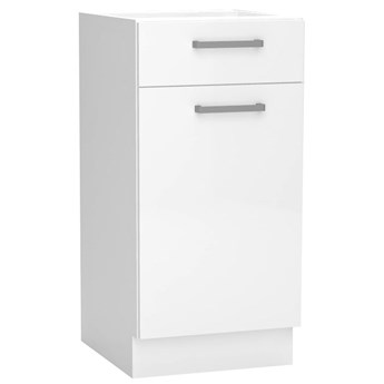 Biała szafka kuchenna z szufladą - Elora 5X 40 cm połysk