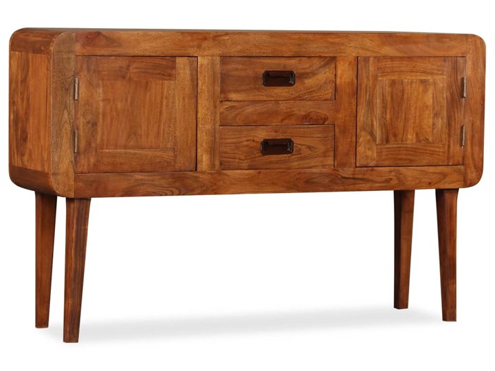 vidaXL Komoda, lite drewno stylizowane na sheesham, 120 x 30 x 75 cm Szerokość 105 cm Szerokość 120 cm Z szafkami i szufladami Kategoria Komody Głębokość 30 cm Styl Vintage