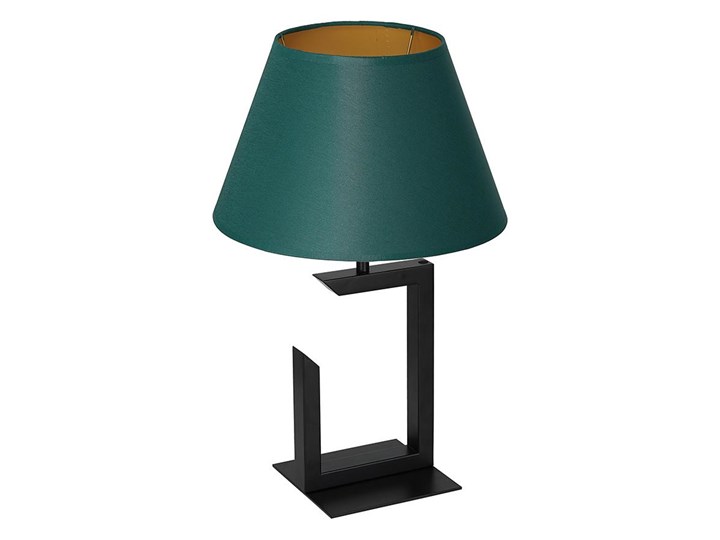 Lampa stołowa 1xE27/60W/230V 45 cm zielony/złoty Tkanina Metal Kategoria Lampy stołowe