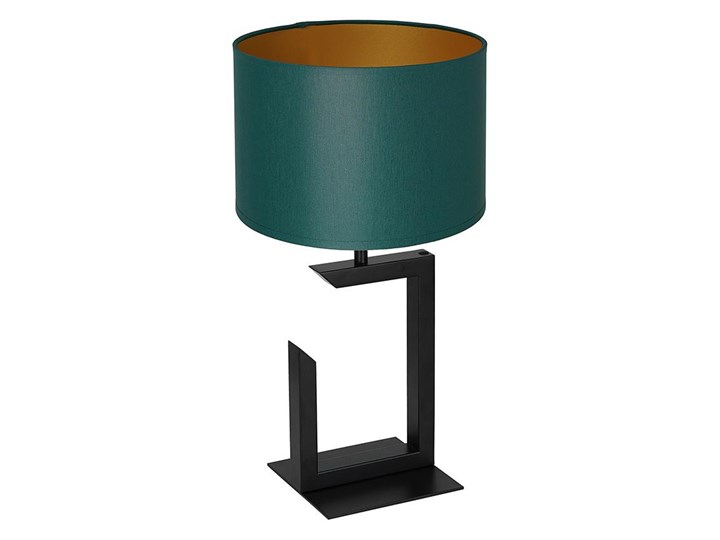 Lampa stołowa 1xE27/60W/230V 45 cm zielony/złoty Tkanina Metal Kategoria Lampy stołowe Kolor Turkusowy