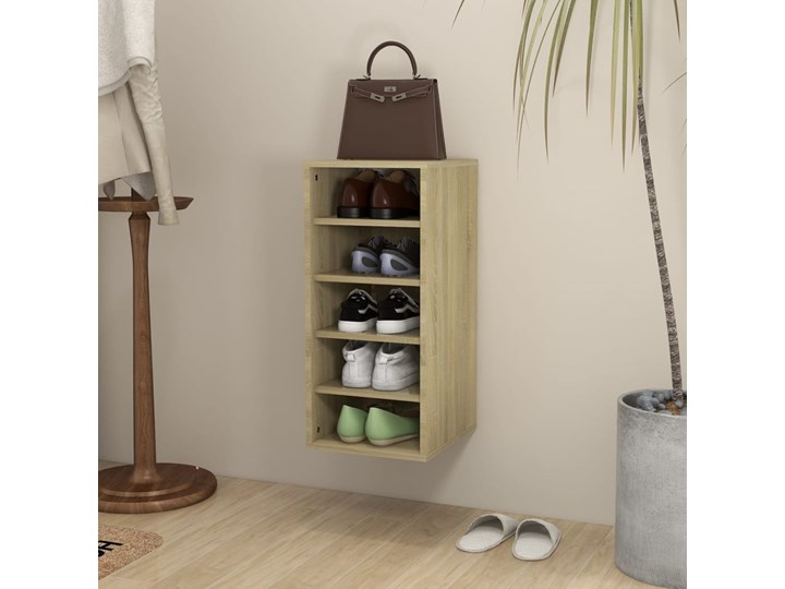 vidaXL Szafki na buty, 2 szt., dąb sonoma, 31,5x35x70 cm, płyta Płyta meblowa Drewno Płyta MDF Szerokość 32 cm Głębokość 35 cm Płyta laminowana Pomieszczenie Przedpokój