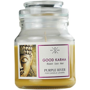 Purple River sojowa naturalna świeca zapachowa w szkle 4 oz 113 g - Good Karma