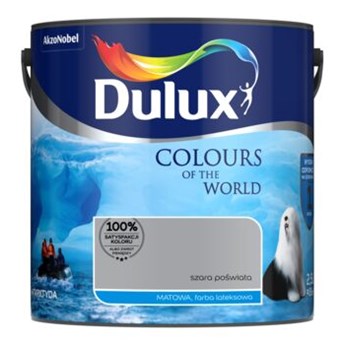 Farba lateksowa Dulux Kolory Świata Szara Poświata 2,5 l Dulux