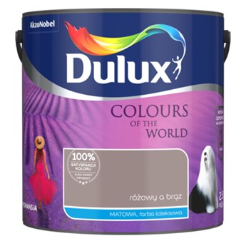 Farba lateksowa Dulux Kolory Świata Różowy a Brąz 2,5 l