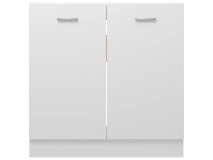 vidaXL Szafka pod zlew, biała, 80x46x81,5 cm, płyta wiórowa Kolor Biały Płyta MDF Pod zlewozmywak Kategoria Szafki kuchenne