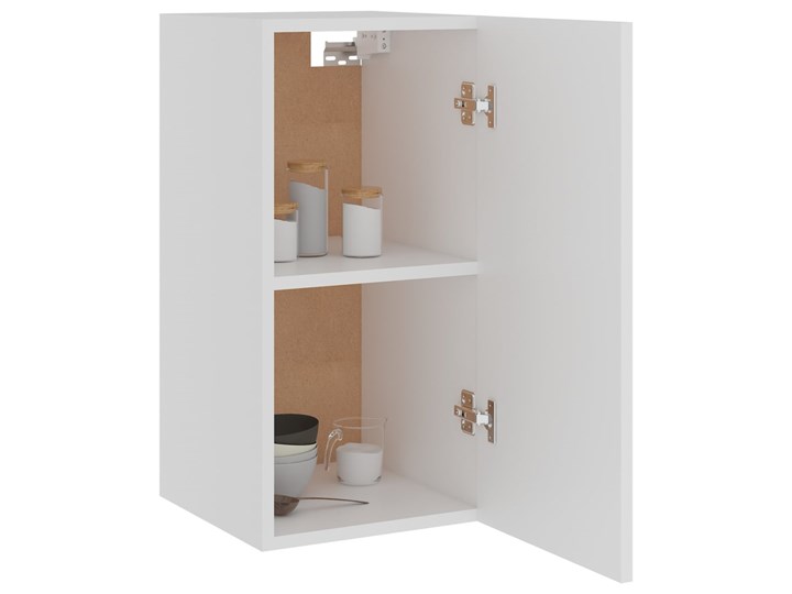 vidaXL Szafka wisząca, biała, 29,5x31x60 cm, płyta wiórowa Płyta MDF Kolor Biały Kategoria Szafki kuchenne