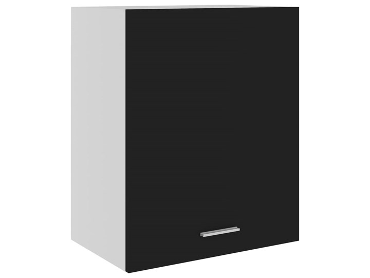 vidaXL Szafka wisząca, czarna, 50x31x60 cm, płyta wiórowa Płyta MDF Kolor Czarny