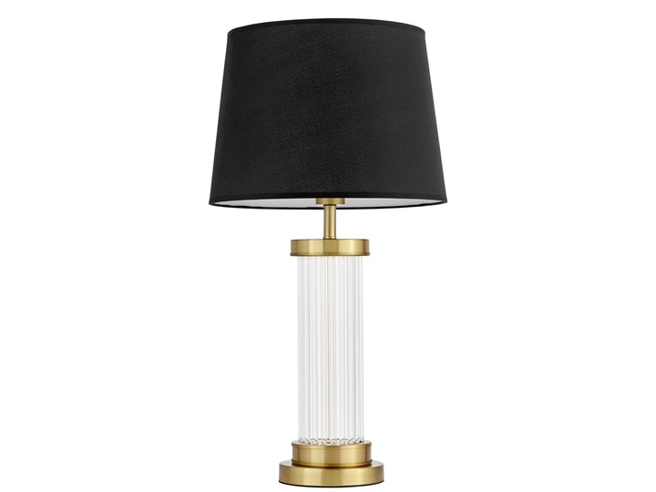 Czarno-mosiężna lampa nocna La Botte Glamour