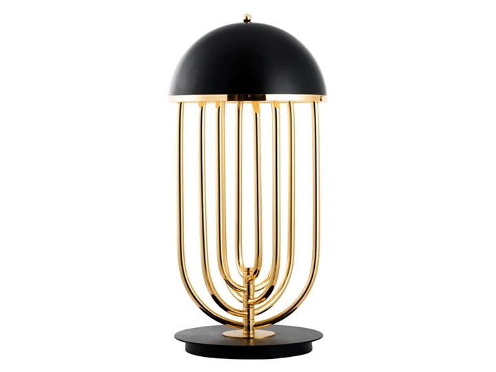 MOOSEE lampa stołowa BOTTEGA złota / czarna Stal Lampa nocna Kategoria Lampy stołowe Wysokość 45 cm Lampa z kloszem Kolor Złoty