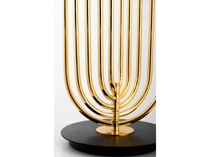 MOOSEE lampa stołowa BOTTEGA złota / czarna Stal Wysokość 45 cm Lampa nocna Lampa z kloszem Styl Glamour