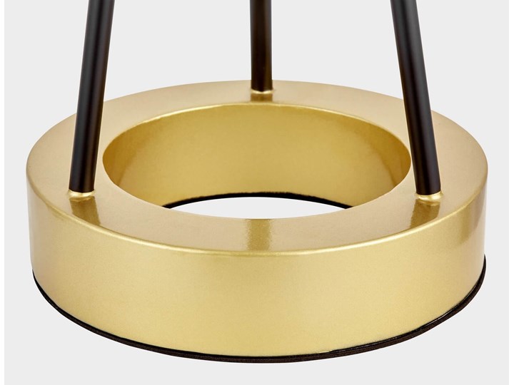 Elegancka lampa nocna czarna Belforte Metal Mosiądz Lampa z kloszem Lampa z abażurem Stal Wysokość 70 cm Kategoria Lampy stołowe