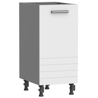 Biała nowoczesna szafka kuchenna - Sergio 5X 40 cm