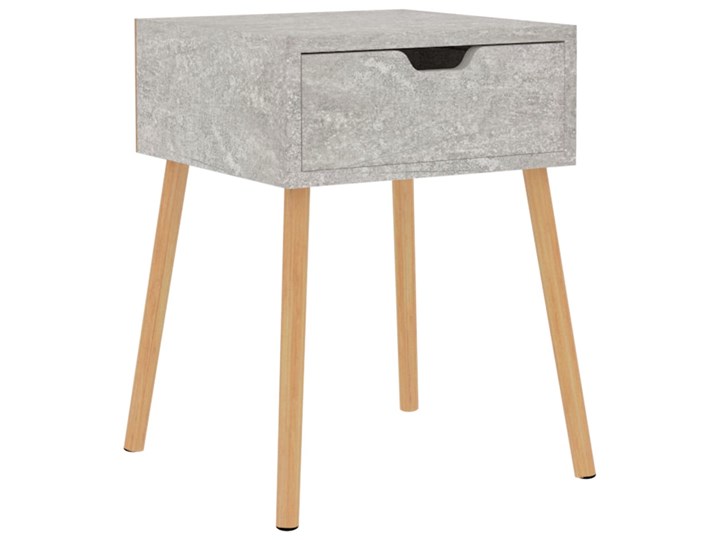 vidaXL Szafka nocna, betonowy szary, 40x40x56 cm, płyta wiórowa Płyta meblowa Głębokość 40 cm Płyta laminowana Uniwersalne Płyta MDF Nocne Szerokość 40 cm Na dekoracje Typ Nocne