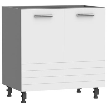 Biała szafka kuchenna zlewowa - Sergio 13X 80 cm