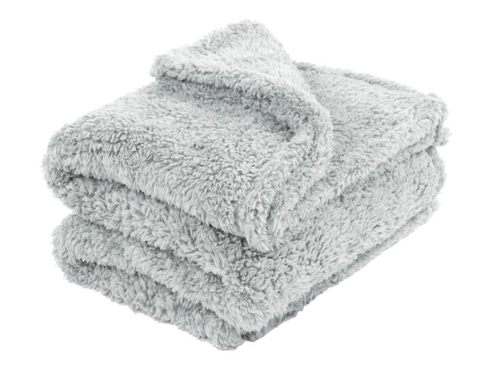 Szary pluszowy koc Tiseco Home Studio Teddy, 130x170 cm Poliester Kategoria Koce i pledy