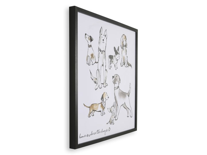 Plakat w ramie Art for the home Home Is Where The Dog Is, 50x50 cm Kategoria Obrazy