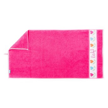 Różowy ręcznik Tiseco Home Studio, 70x130 cm