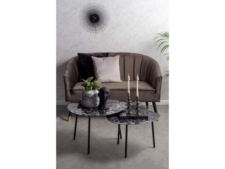 Biało-czarny żelazny wazon PT LIVING Marble, wys. 19,5 cm Kamień Kategoria Wazony Kolor Szary