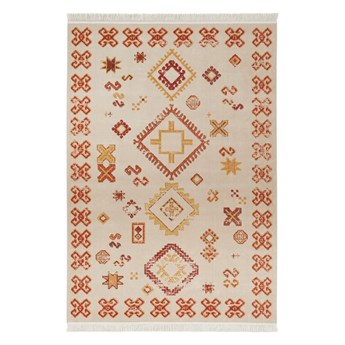 Beżowy dywan z domieszką bawełny z recyklingu Nouristan, 160x230 cm