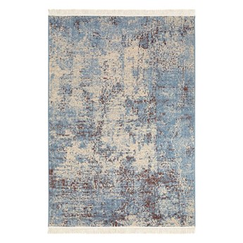 Niebiesko-szary dywan z domieszką bawełny z recyklingu Nouristan, 160x230 cm