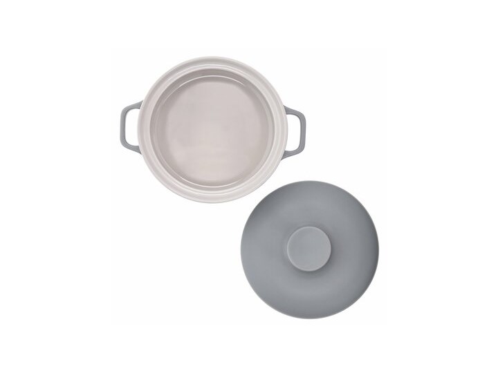 Forma do pieczenia zapiekania DUKA MANS 23.8 cm szara ceramiczna Kategoria Formy i foremki Ceramika Kolor Szary