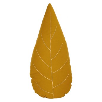 Poduszka "Leaf" w kolorze musztardowym - 61 x 30 cm