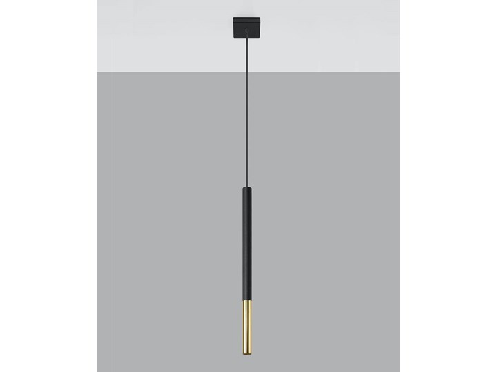 Lampa wisząca MOZAICA 1 czarny/złoto Metal Chrom Styl Nowoczesny Stal Lampa z kloszem Kategoria Lampy wiszące