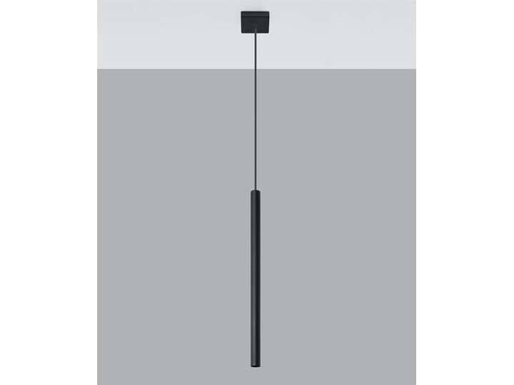 Lampa wisząca PASTELO 1 czarna Metal Lampa z kloszem Kolor Czarny