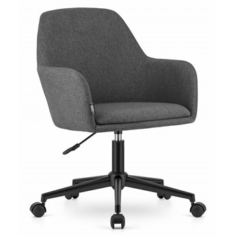 Krzesło biurowe fotel obrotowy na kółkach ciemnoszare