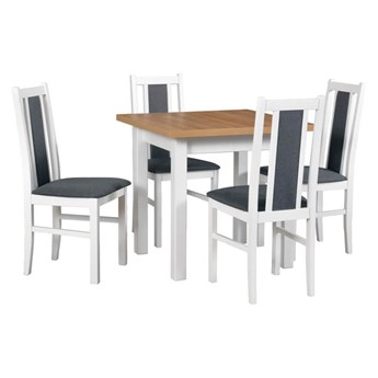 Zestaw stół i 6 krzeseł drewnianych MAX 8 + BOS 14