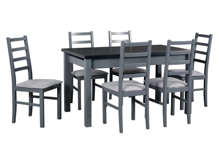 Zestaw stół i 6 krzeseł drewnianych MODENA 1 XL + NILO 8