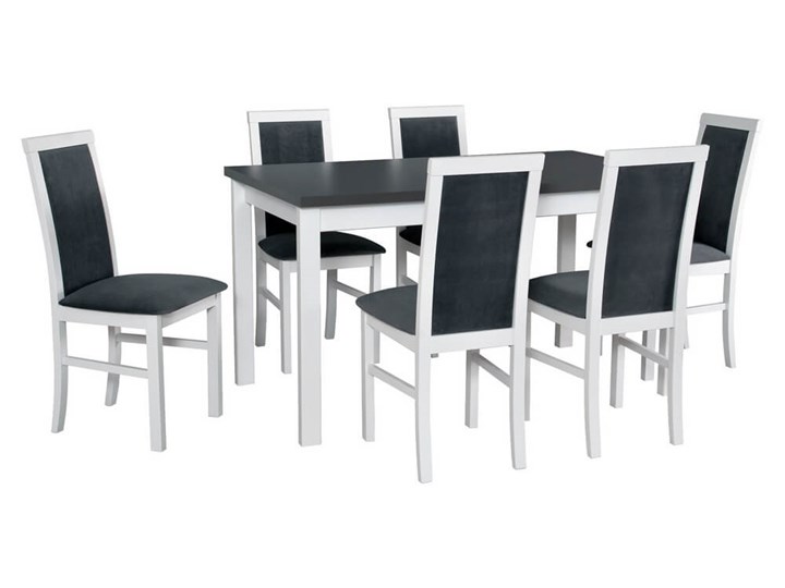 Zestaw stół i 6 krzeseł drewnianych MODENA 2 + NILO 6 Pomieszczenie Salon Pomieszczenie Jadalnia