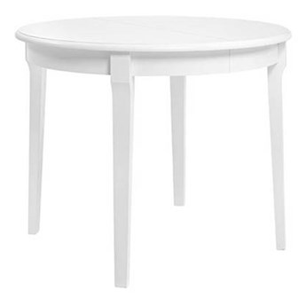 Stół okrągły rozkładany Lucan 2 biały