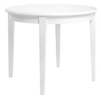 Stół okrągły rozkładany Lucan 3 biały