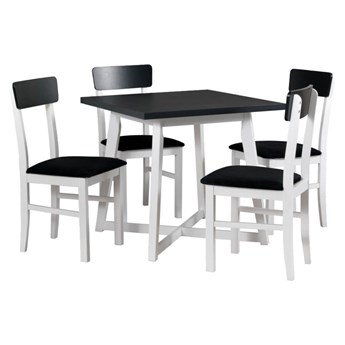 Zestaw stół i 4 krzesła drewniane OTTO 1 + LEO 1