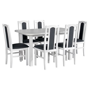 Zestaw stół i 6 krzeseł drewnianych WENUS 2 + BOS 7