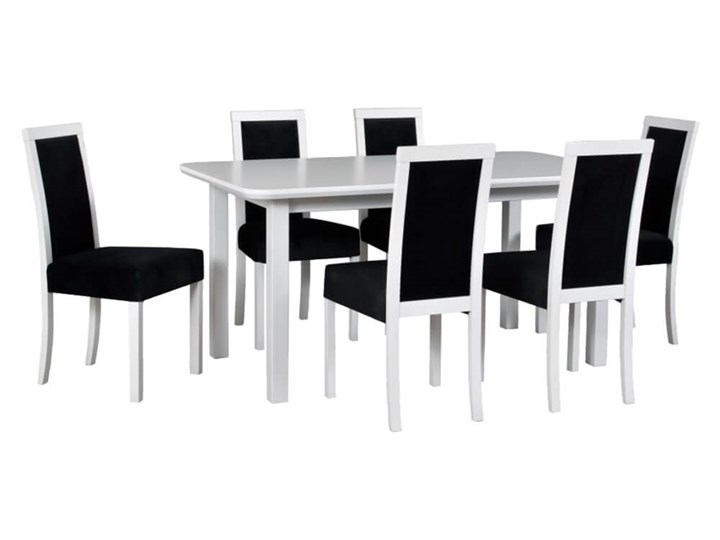 Zestaw stół i 6 krzeseł drewnianych WENUS 5 S + ROMA 3