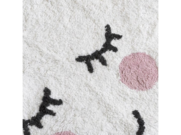 Biały bawełniany dywanik łazienkowy Mr. Fox Cloud, 66x50 cm 50x66 cm Nieregularny Bawełna Kategoria Dywaniki łazienkowe