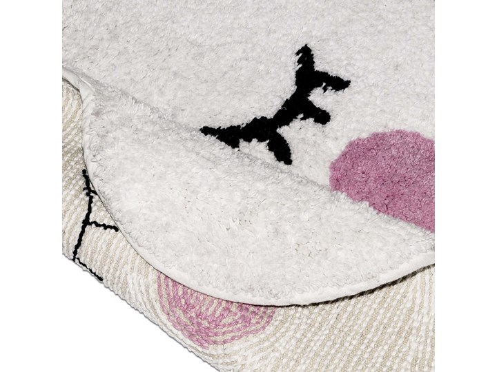 Biały bawełniany dywanik łazienkowy Mr. Fox Cloud, 66x50 cm Bawełna Nieregularny 50x66 cm Kategoria Dywaniki łazienkowe