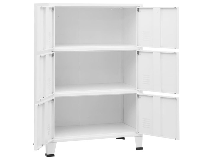 vidaXL Industrialna szafka kartotekowa, biała, 75x40x115 cm, metal Szerokość 75 cm Pomieszczenie Biuro i pracownia Głębokość 40 cm Styl Tradycyjny